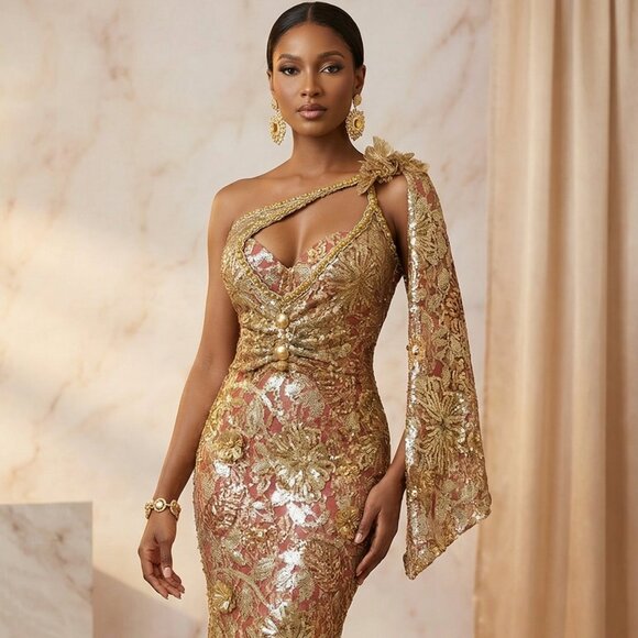 MNM Couture Dresses & Skirts - ⚜👑Luxury Couture Designer Party Prom Wedding Evening Cocktail Runway Gown Dress